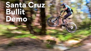 Santa Cruz Bullit eMTB demo Mailboxes Trail at UCSC [upl. by Giesecke]