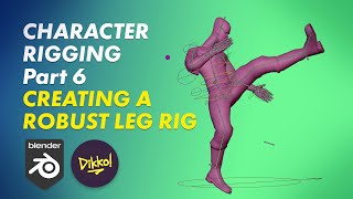 Character Rigging in Blender 6  Creating a Robust Leg Rig [upl. by Maller]