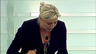 Intervention de Marine Le Pen au Parlement Européen 2  5 février 2013 [upl. by Inanuah]