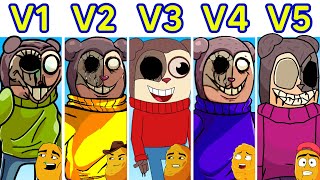 TWIDDLEFINGER  V1 VS V2 VS V3 VS V4 VS V5  Friday Night Funkin  Fanmade [upl. by Rimhsak]