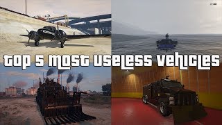 GTA Online Top 5 Most Useless Vehicles [upl. by Notaes]