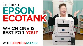 Best Epson EcoTank Printer for Inkjet and Sublimation Crafting [upl. by Nilrac]