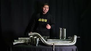 ARM Motorsports MK7MK75 GTI Valved Exhaust Product Breakdown [upl. by Leighton]