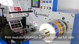 Lemorau DIGIEBR Digital printing coating and finishing machine [upl. by Nirrek]