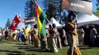 Surrey Fusion Festival 2010 Opening Ceremony Parade of Flags [upl. by Sunev]