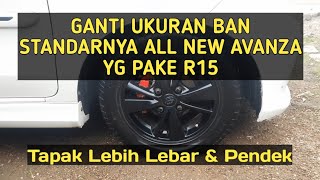 All New Avanza Veloz Ganti Ukuran Ban Dari 18565 R15 Menjadi 20555 R15  Jadi Pendek [upl. by Navlys]