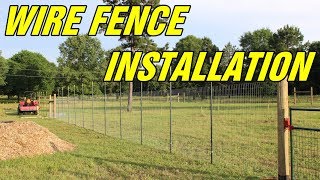 Wire fence instalation for your orchard or garden [upl. by Furlong511]