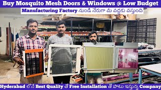 Buy Pleated Mosquito Nets At Low Budget Windows Doors Mesh Screens Manufacturer Hyderabad Shopping [upl. by Salvidor]