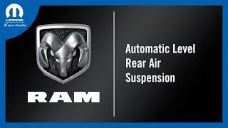 Automatic Level Rear Air Suspension  How To  2024 Ram 25003500 [upl. by Airetnahs784]