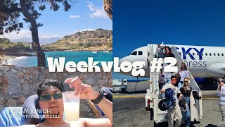 Familie vakantie Kreta amp Horror WC 🏝️😨  WEEKVLOG 2 Henny Junior [upl. by Nelad]