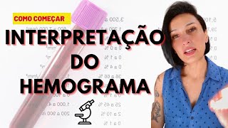 Como começar a interpretação do HEMOGRAMA  Biomedicina biomedicina hematologia analisesclinicas [upl. by Atnohs]