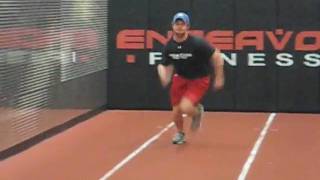 Hockey Training 10 Yard Sprint Backward Start [upl. by Aerdnaz338]