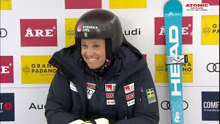 AUDI FIS Ski World Cup  Womens Giant Slalom  Are SWE 1st run March 09 2024 [upl. by Tuinenga]