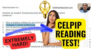 WITH EXPLANATIONS Insanely Difficult CELPIP Reading Practice Test Strategy Explained Score 9 [upl. by Rybma]