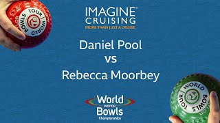 World Indoor Bowls Championship 2024 Daniel Pool vs Rebecca Moorbey  Day 16 Match 1 [upl. by Haelam720]