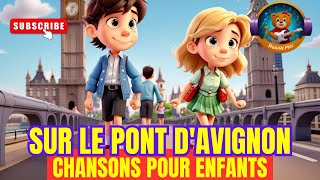 Sur le pont dAvignon 3 🌉🎶💃 Chanson pour enfants 🌟 Vidéos pour enfants chansonpourenfants [upl. by Trakas]