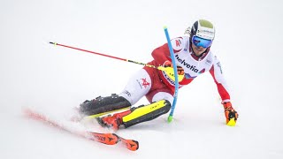 AUDI FIS Ski World Cup  Mens slalom  Adelboden SUI 1st run Jan 7 2024 [upl. by Asreht747]