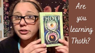 Thoth Tarot Study A Beginners Tips amp Tools [upl. by Lekzehcey]