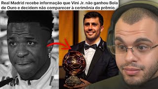 VINI JR NÃO GANHA BOLA DE OURO E REVOLTA BRASILEIROS PELA INJUSTIÇA [upl. by Wendelin]