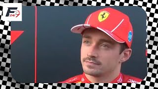 Charles Leclerc LAMENTA ACCIDENTE de Carlos Sainz con Checo Pérez en la ÚLTIMA VUELTA de Bakú [upl. by Kushner]