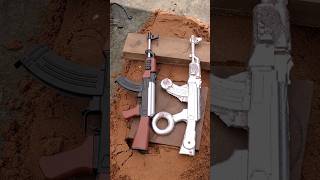 Metal Casting EP 705  molding  making AK47 Gun toy molding  metal making  Experiment [upl. by Yalcrab]