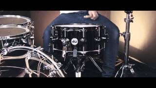 DW Collectors 14x65 Black Nickel over Brass Snare [upl. by Asirrac]