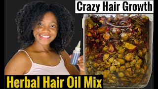 DIY herbal hair oil mix benefits for HAIR GROWTH hairgrowth herbaloil [upl. by Darce]