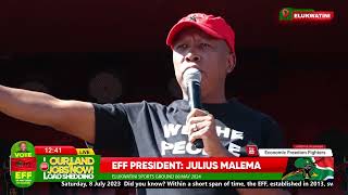 President JuliusSMalema Addresses the EFF Community meeting in Elukwatini EFFCommunityMeetings [upl. by Ciel]