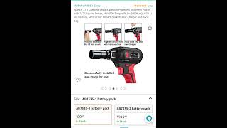 44  off AOBEN 21V Cordless Impact Wrench Powerful Brushless Motor with 12quot Square Driver [upl. by Natsirhc902]