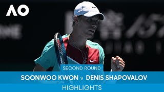 Soonwoo Kwon v Denis Shapovalov Highlights 2R  Australian Open 2022 [upl. by Ahsiem]