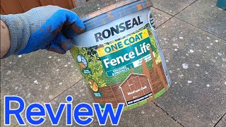 Ronseal  Medium Oak Fence Paint Review [upl. by Taryn]