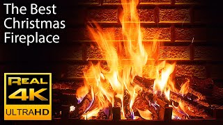 4K Relaxing Fireplace amp The Best Instrumental Christmas Music amp Crackling Fire Sounds 🔥 UHD 2 Hours [upl. by Willie656]