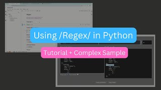 Python Tutorial Using Regex From Simple to A Complex Sample [upl. by Filbert]