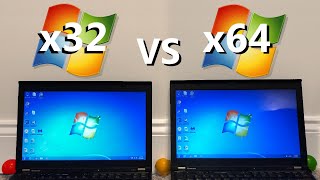 Windows 32bit vs 64bit  Speed Test [upl. by Nivek]