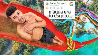 Testei os Piores Parques Aquáticos 1 Estrela [upl. by Nnewg]