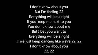 Taylor Swift  22 lyrics [upl. by Firooc73]