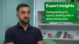 Dealing with a direct disclosure  Safeguarding information for tutors [upl. by Alyakam]