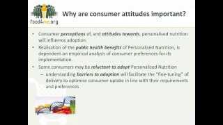 Lynn Frewer – Attitudes to personalised nutrition [upl. by Brockwell528]