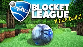 Rocket League in Minecraft with REAL PHYSICS is INSANE [upl. by Ellehsim828]