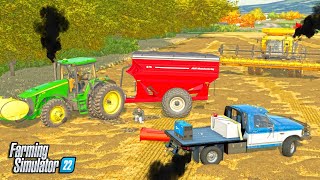 WE FACE BIG PROBLEMS ON GRANDPAS FARM AUGER BROKE  Farming Simulator 2022 [upl. by Brigitte500]