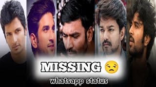 Missing 😒  tamil whatsapp status  sad life whatsapp status tamil  fake friends  no love  efx [upl. by Lerim]