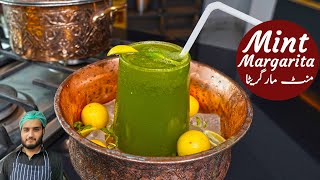 Mint Margarita Restaurant Style  MINT LEMON SODA  Digestive Drink for Iftar [upl. by Kalmick]