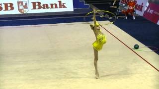 Romanova Eleonora UKR hoop Qual Cup of World 2014 Minsk [upl. by Ihp556]