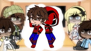 Peter Parker spiderman’s class reacts to him Tom holland SpiderMan gacha club [upl. by Tingey]