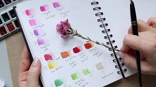 Chamelaucium Wax Flower Quick Botanical Watercolour Tutorial PART 12 [upl. by Ailene467]