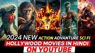 Top 12 Best Adventure Hollywood Movies On YouTube In Hindi  2024 Hollywood Movies in Hindi Dubbed [upl. by Samuele752]