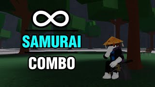 INFINITE Combo của Samurai Nguyên Tử trong The Strongest Battlegrounds [upl. by Naharba68]