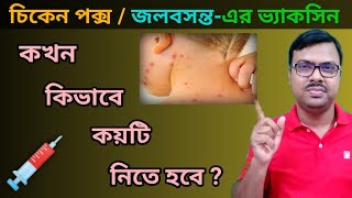 চিকেন পক্স ভ্যাকসিন কেন নেবেন  Chickenpox Vaccine । জলবসন্ত । Chicken pox । চিকেন পক্স হলে করণীয় । [upl. by Celin]