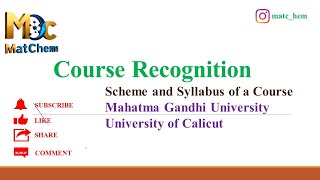 courserecognition mguniversity calicutuniversityeligibility equivalency schemeandsyllabus [upl. by Jay714]