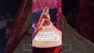 Hina Khan walks the ramp at Times Fashion Week grand finale amid ongoing cancer treatment [upl. by Takakura]